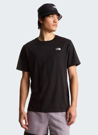 The North Face NF0A8CZ2JK31-M EVOLUTION SIMPLE DOM Siyah Yuvarlak Yaka Regular Fit Düz Erkek T-Shirt