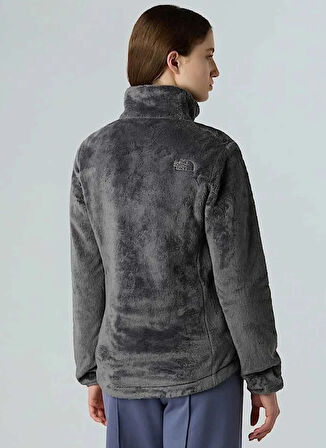 The North Face NF0A7UQJ0UZ1-W OSITO JACKET Gri Dik Yaka Standart Düz Kadın Yağmurluk