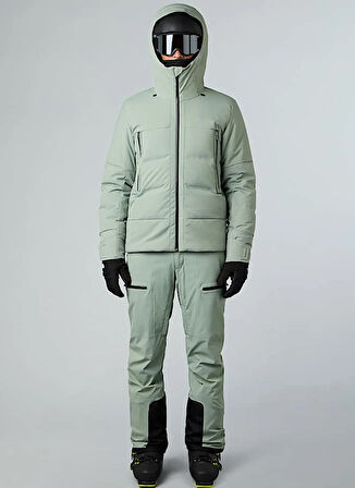 The North Face NF0A87Y4BQ11-M CIRQUE DOWN JACKET Yeşil Fermuarlı Yaka Standart Düz Erkek Yağmurluk