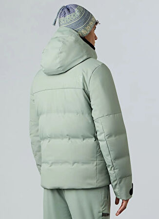The North Face NF0A87Y4BQ11-M CIRQUE DOWN JACKET Yeşil Fermuarlı Yaka Standart Düz Erkek Yağmurluk