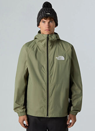 The North Face NF0A82VMD0L1-M BUILD UP JACKET Yeşil Standart Düz Erkek Ceket