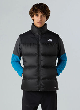 The North Face NF0A8994GOC1-M DIABLO DOWN 2.0 VEST Siyah Düz Erkek Mont