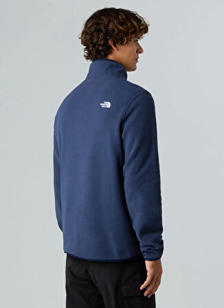 The North Face NF0A8D0Q8K21-M GLACIER ZIP JACKET Lacivert Fermuarlı Yaka Standart Düz Erkek Sweatshırt