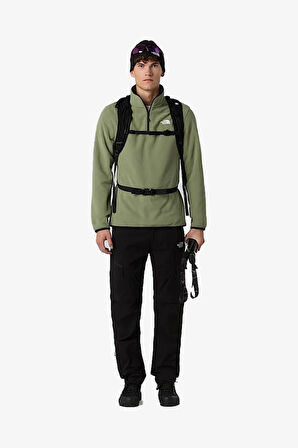 The North Face Glacıer Fleece 14 Zıp Erkek Yeşil Sweatshirt NF0A8D0QBO91