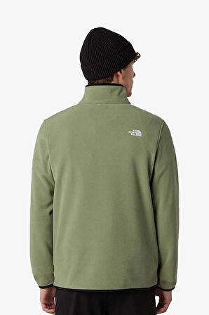 The North Face Glacıer Fleece 14 Zıp Erkek Yeşil Sweatshirt NF0A8D0QBO91