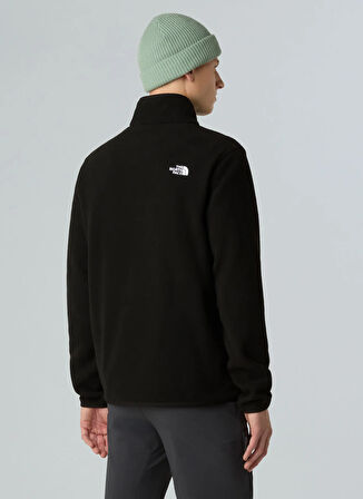 The North Face NF0A8D0QJK31-M GLACIER ZIP JACKET Siyah Fermuarlı Yaka Standart Düz Erkek Sweatshırt