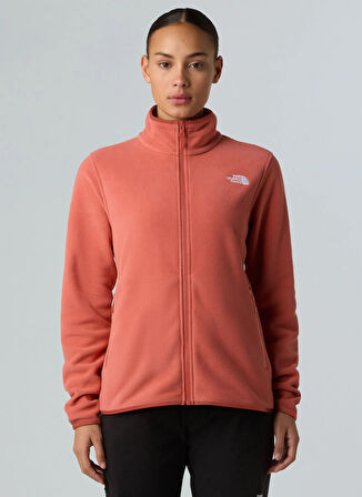 NF0A8D2FBOU1- GLACIER FLEECE JACKET Kahve Fermuarlı Standart Fit Kadın Polar Sweatshırt