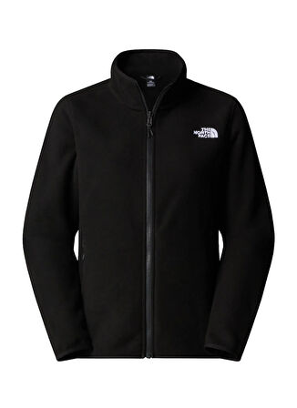 The North Face NF0A8D2FJK31-GLACIER FLEECE JACKET Siyah Fermuarlı Yaka Standart Düz Kadın Sweatshırt