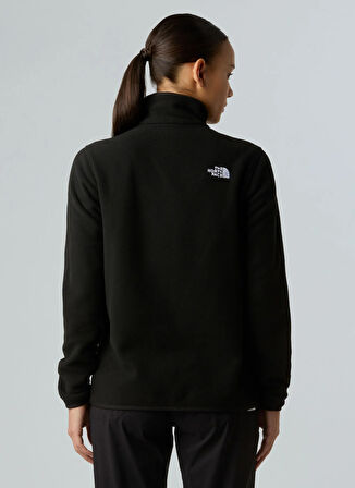 The North Face NF0A8D2JJK31-W GLACIER ZIP JACKET Siyah Fermuarlı Yaka Standart Düz Kadın Sweatshırt
