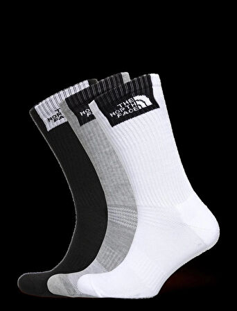 The North Face MULTI SPORT FINE BOX CUSH CREW SOCK 3P NF0A8EGJFVO1