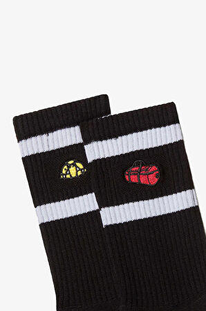 The North Face Everyday CreTnf Icons -2P Unisex Siyah Çorap NF0A8EGMJK31