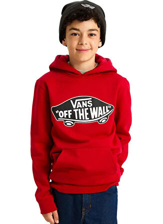 Vans Düz Erkek Çocuk Kırmızı Sweatshırt VN000JYD14A1-Style 76 PO