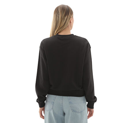 000RAMBLK1-R Vans W Essentıal H-Ft Rlx Crew Kadın Sweatshirt Siyah