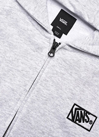 Vans Kapüşon Yaka Düz Gri Erkek Çocuk Eşofman Üstü VN000RBN1QI1-BY BLOCKED BOX FZ HOOD