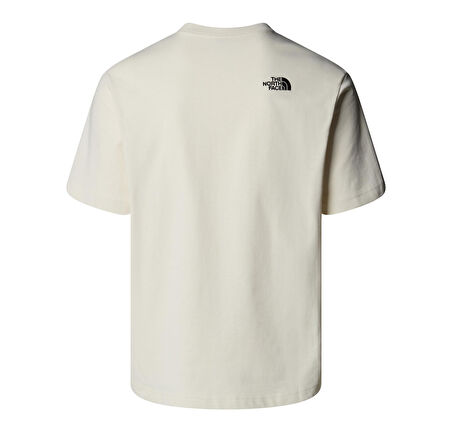 F0A8EU7QLI1-R The North Face U Icon Mountaın Jacket Relaxed S-S Tee Erkek T-Shirt Beyaz