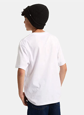 Vans Baskılı Beyaz Erkek Çocuk T-Shirt VN000RDGWHT1-BY Vans SK8 SS