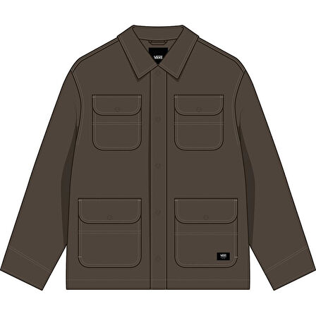 Drill Chore Nylon Jacket Erkek Kahverengi Mont - VN000P78