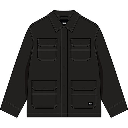 Drill Chore Nylon Jacket Erkek Siyah Mont - VN000P78