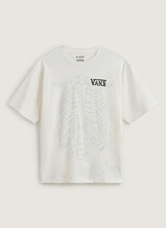 Vans VN000PJTC9F1-MTE Ribcage Reversible Beyaz Bisiklet Yaka Normal Düz Erkek T-Shirt