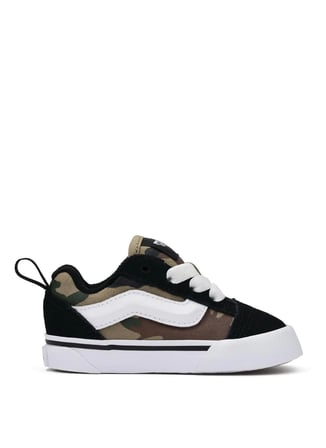 Vans Siyah - Kahve Bebek Yürüyüş Ayakkabısı VN000D0KYJ71-Knu Skool Elastic Lace