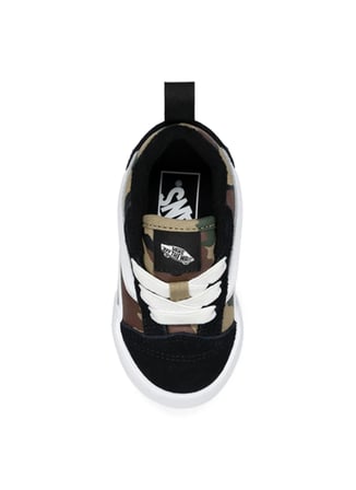 Vans Siyah - Kahve Bebek Yürüyüş Ayakkabısı VN000D0KYJ71-Knu Skool Elastic Lace
