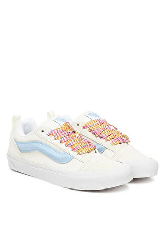 Vans VN000D6ZZ5D1-Knu Skool Beyaz Süet + Deri Kadın Lifestyle Ayakkabı