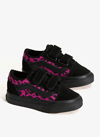 Vans Siyah - Pembe Bebek Yürüyüş Ayakkabısı VN000CTGPIB1-Old Skool V