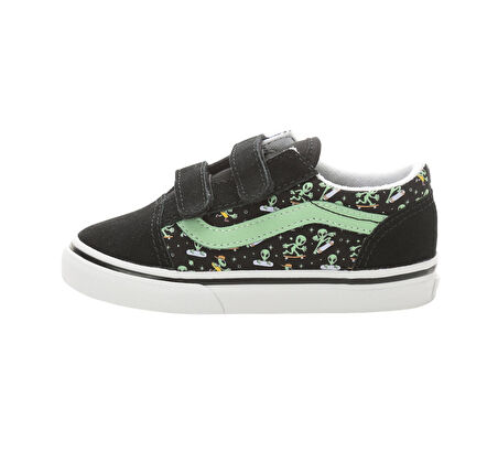 000CTGYJ71-R Vans Old Skool V Bebek Spor Ayakkabı Siyah