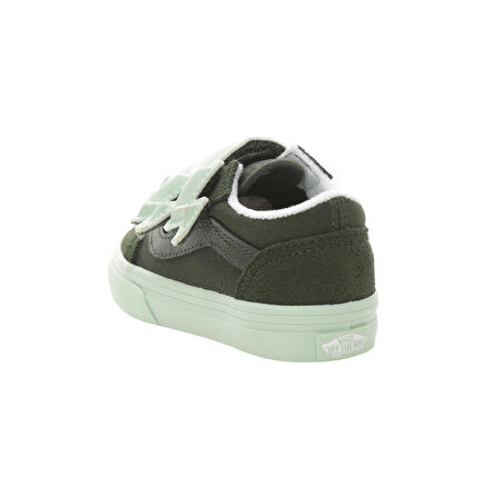 000D1BEMU1-R Vans Old Skool V Bolt Strap Bebek Spor Ayakkabı Haki