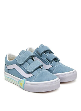 Vans Mavi Kız Çocuk Yürüyüş Ayakkabısı VN000D4DCFL1-Old Skool V Heart