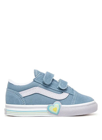 Vans Mavi Bebek Yürüyüş Ayakkabısı VN000D4SCFL1-Old Skool V Heart