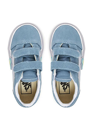 Vans Mavi Bebek Yürüyüş Ayakkabısı VN000D4SCFL1-Old Skool V Heart