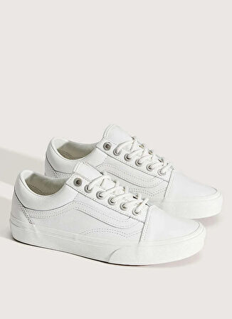 Vans VN000D6WWHT1-Old Skool Beyaz Süet + Deri Kadın Lifestyle Ayakkabı