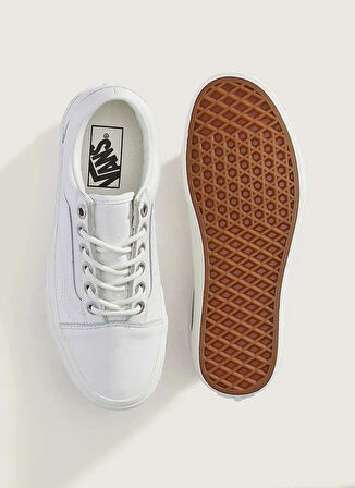 Vans VN000D6WWHT1-Old Skool Beyaz Süet + Deri Kadın Lifestyle Ayakkabı