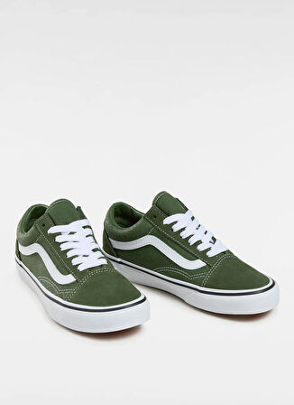Vans VN000D2VZ3R1-Old Skool Yeşil Süet + Deri Kadın Lifestyle Ayakkabı