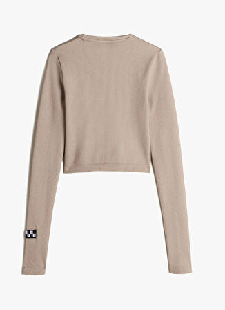 Vans VN000RPM7D61-MTE Crosspath Seamless Bej Bisiklet Yaka Normal Düz Kadın T-Shirt