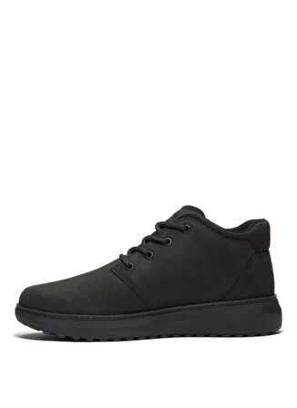 Timberland Deri Siyah Erkek Bot HUDSON ROAD MID LACE UP CHUKKA BOOT