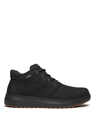 Timberland İnek Derisi + Poliüretan Siyah Erkek Bot HUDSON ROAD MID LACE UP GTX CHUKKA