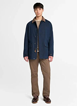 Timberland TB0A44GB4331-Waterproof Barn Coat Mavi Regular Fit Düz Erkek Ceket