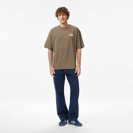 Timberland Rugged Mountaın" Back Graphıc Erkek Kahverengi T-Shirt