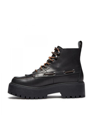 Timberland Tb0A27Yz Stone Street Mid Lace Up Boot Siyah Kadın Bot