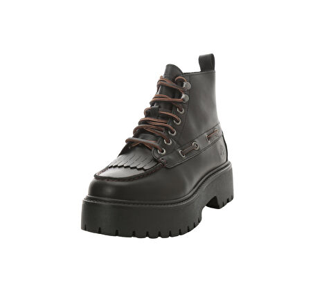 B0A27YZW021-R Timberland Stone Street Mıd Lace Up Boot Kadın Bot Ve &amp;Ccedil;izme Siyah