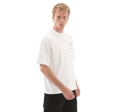 B0A6KY31001-R Timberland &amp;#039;My Boots&amp;#039;&amp;#039; Short Sleeve Tee Erkek T-Shirt Beyaz