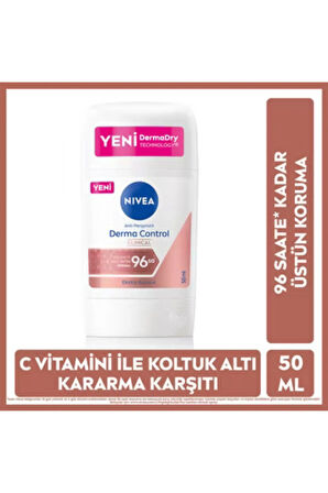 Kadın Stick Deodorant Derma Control Clinical 50 ml C Vitamini ile Koltuk Altı Kararma Karşıtı