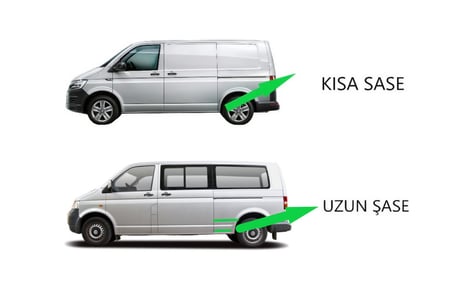VOLKSWAGEN TRANSPORTER T6 KISA ŞASE UYUMLU 2015 - 2023 YAN BASAMAK