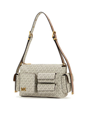 Kadın Md Pckt Shldr Omuz Çantası - Krem | undefined