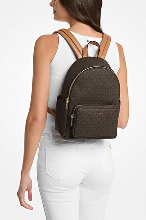 Kadın Tanner Orta Boy İmzalı Logo Sırt Çantası - Kahverengi | undefined