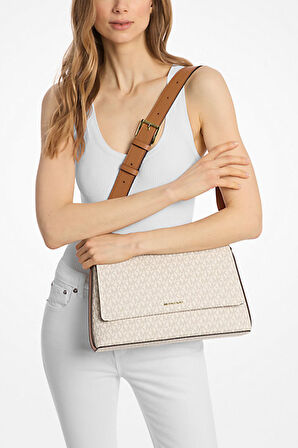 Kadın Lg Messenger Omuz Çantası - Krem/Kahverengi | undefined