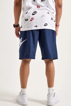 Nike Nsw Clup Woven Erkek Lacivert Dokuma Spor Şort 