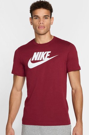 Nike Sportswear Clup Standart Kesim Bordo Erkek Spor Tişört